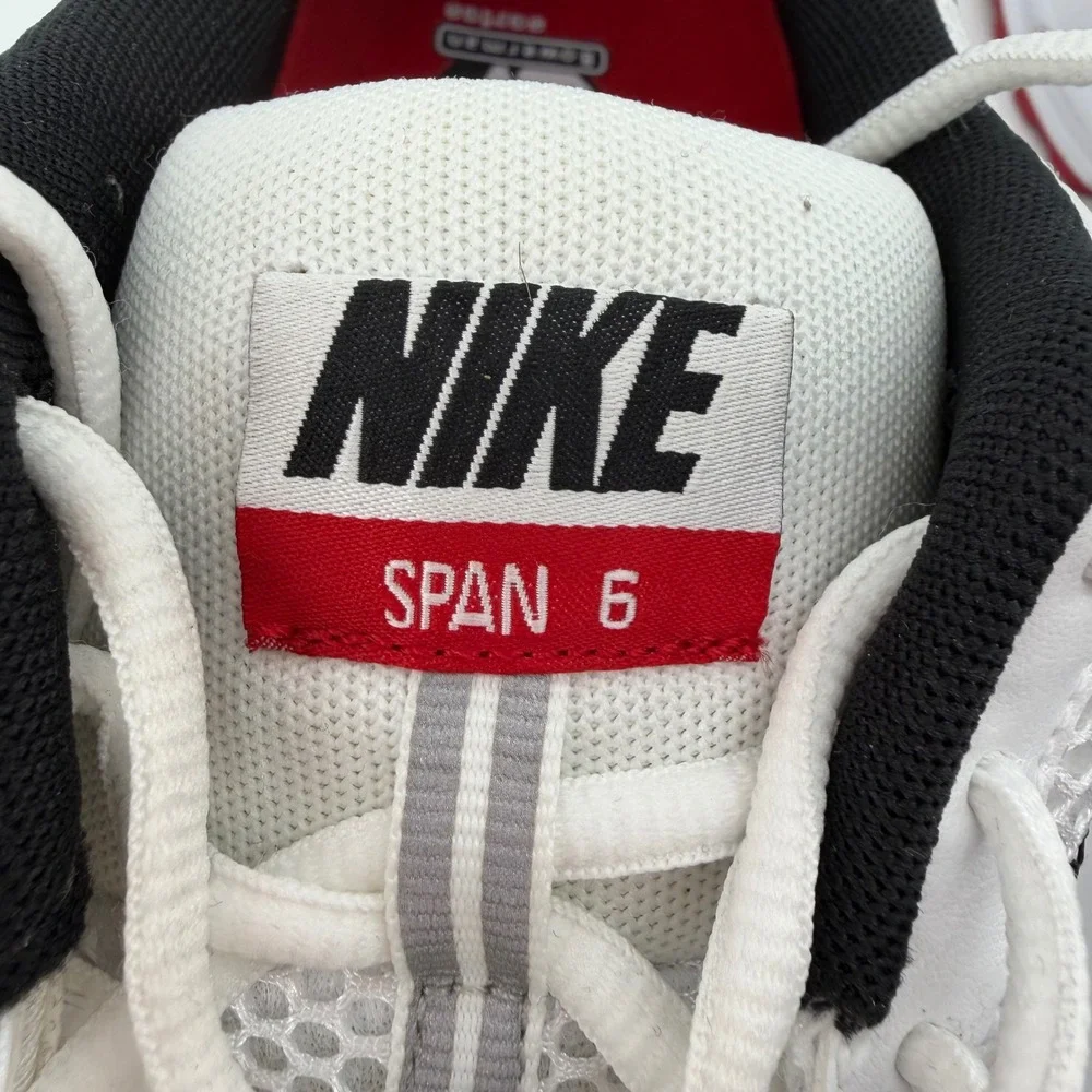 Nike Air Span 6 Mens 14 White Red Silver Bowerman Series 344552-161 Vintage 2008